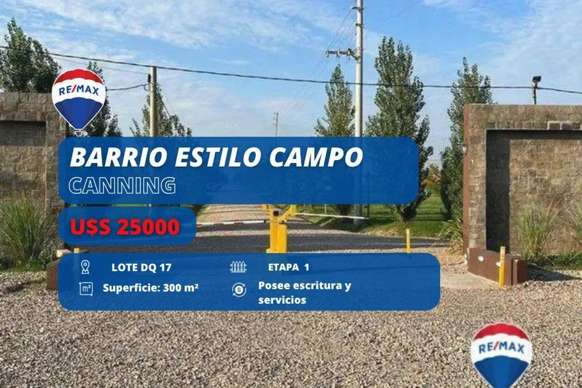 VENTA LOTE ESTILO CAMPO CANNING EZEIZA 2