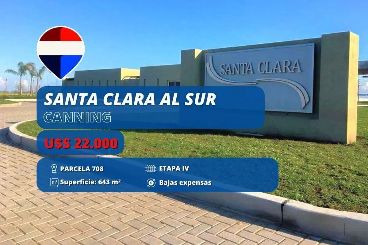 LOTE EN VENTA BARRIO SANTA CLARA AL SUR ETAPA IV 3