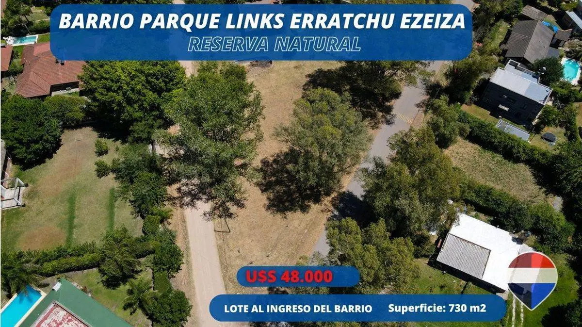LOTE EN VENTA EN BARRIO LINKS ERRATCHU EZEIZA 1
