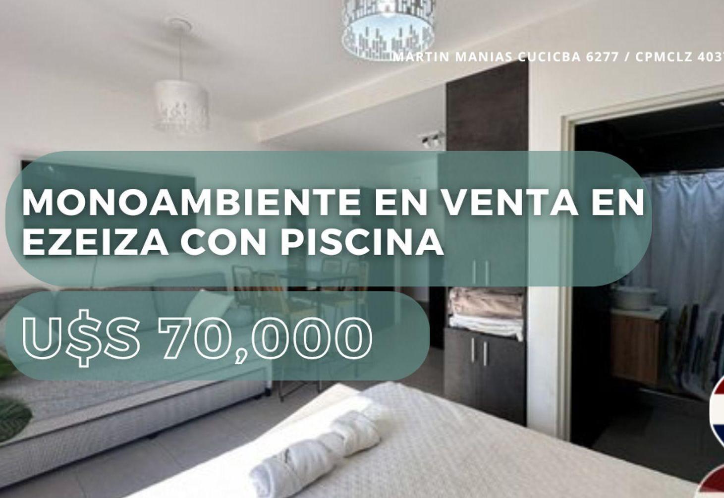 Foto de MONOAMBIENTE EN VENTA EN EZEIZA CON PISCINA, imagen 1