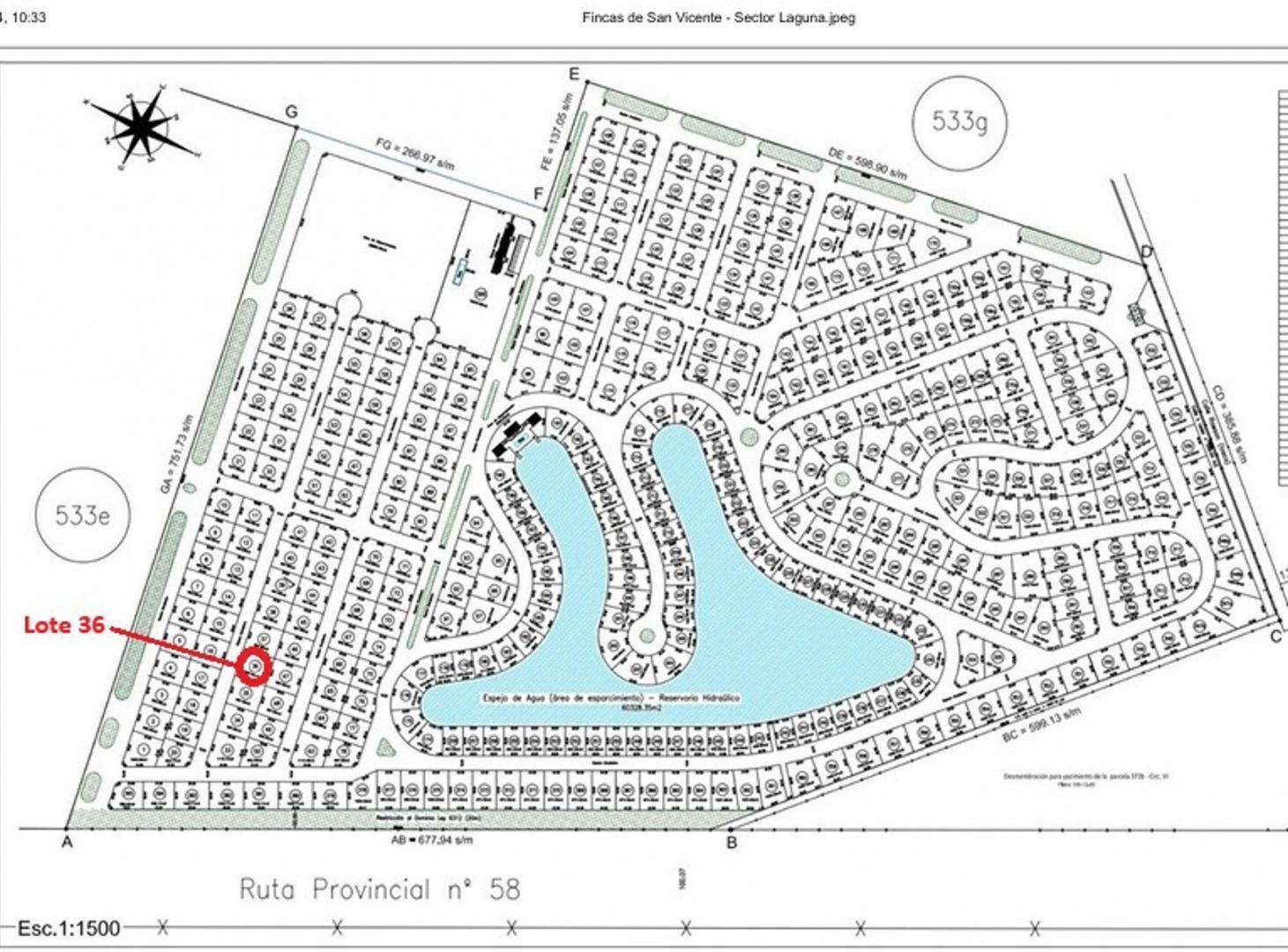 Foto de LOTE EN VENTA FINCAS DE SAN VICENTE SECTOR LAGUNA, imagen 1