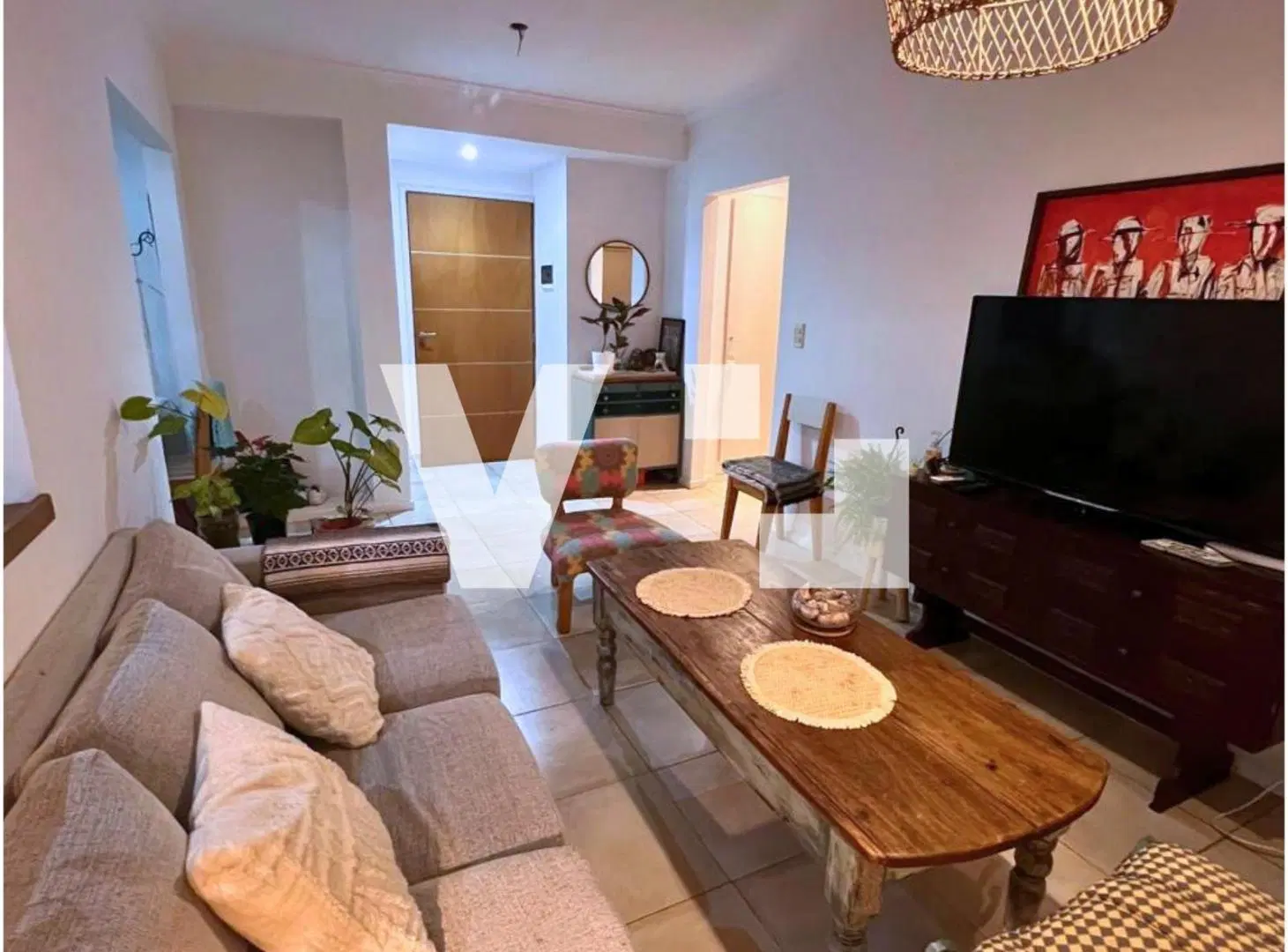 Departamento 2 ambientes en alquiler. 3