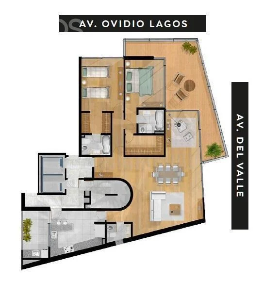 SEMIPISO DE 3 AMBIENTES CON BALCON Y AMENITIES  EN PICHINCHA