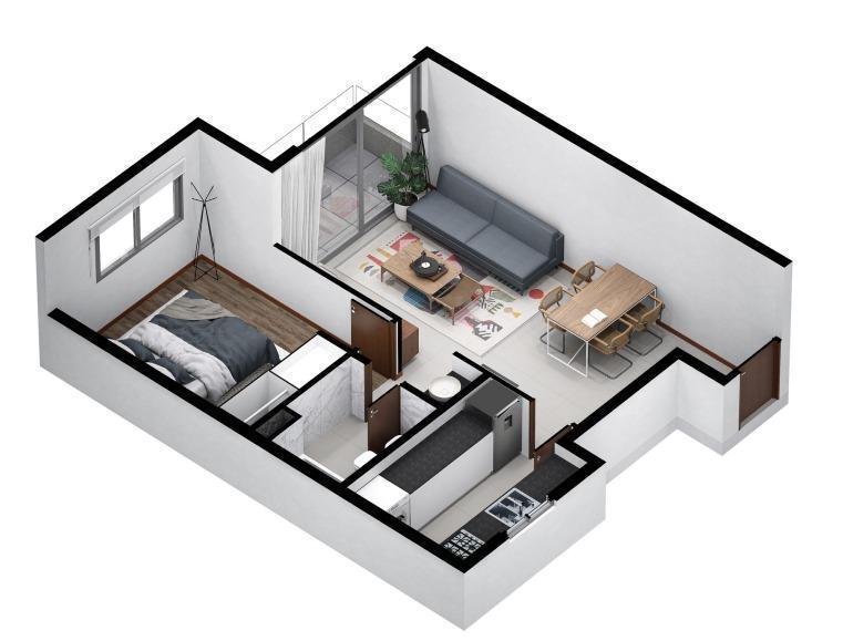 Foto de VENTA DEPARTAMENTO EN CONSTRUCCION DE UN DORMITORIO EN LA PLATA, imagen 3