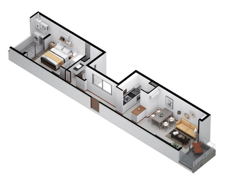 Foto de VENTA DEPARTAMENTO EN CONSTRUCCION DE UN DORMITORIO EN LA PLATAmento, imagen 3
