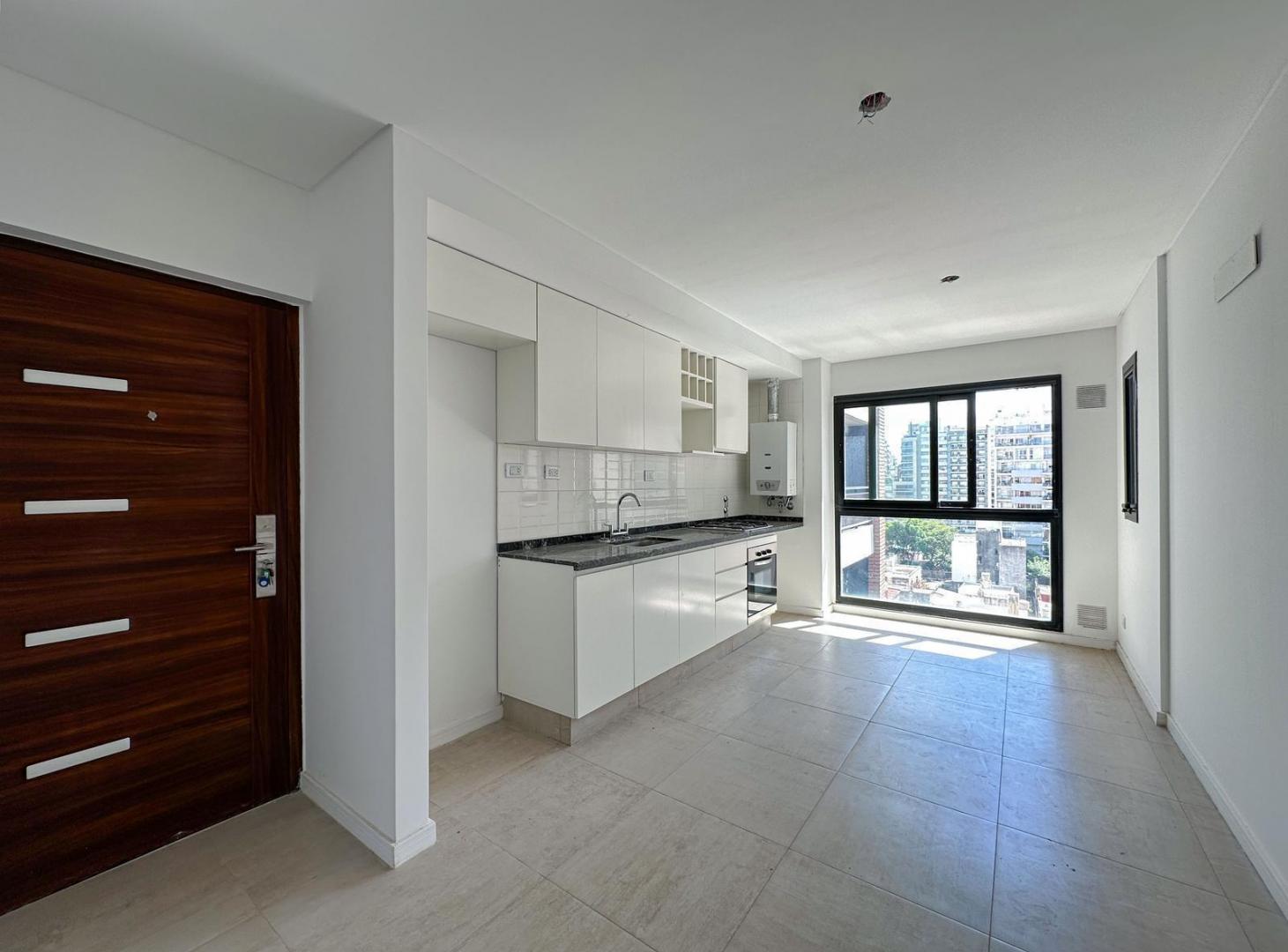 Departamento de 1 dormitorio contrafrente con amenities en zona río