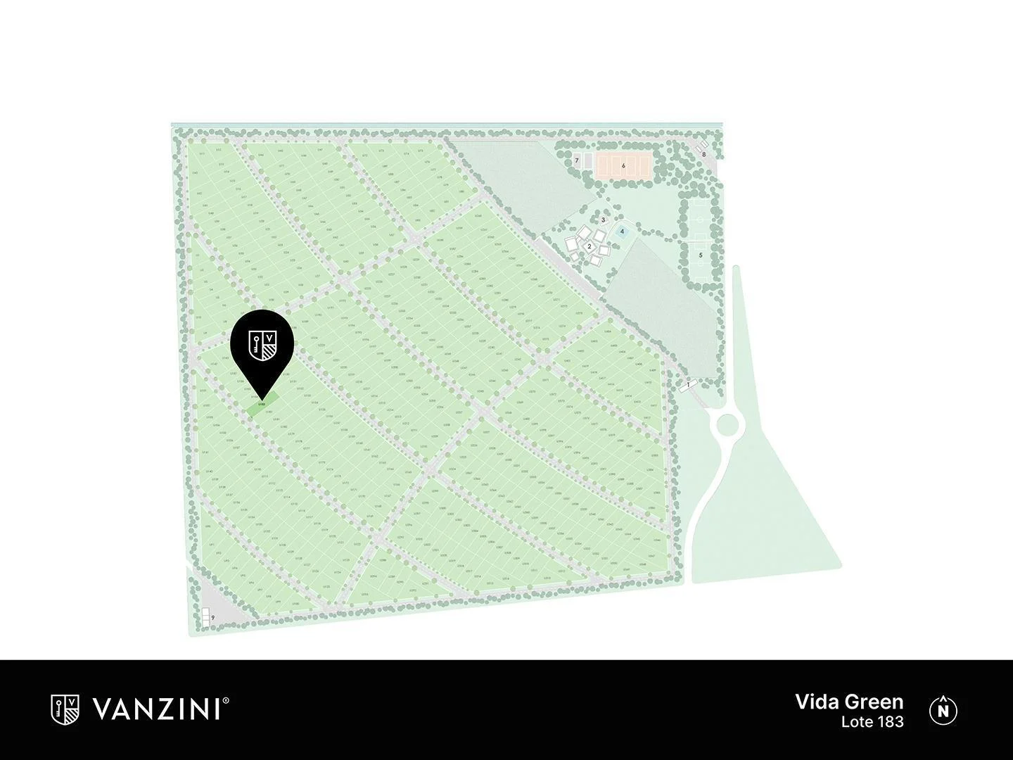 Terreno con frente al Sur en Vida Green y amenities