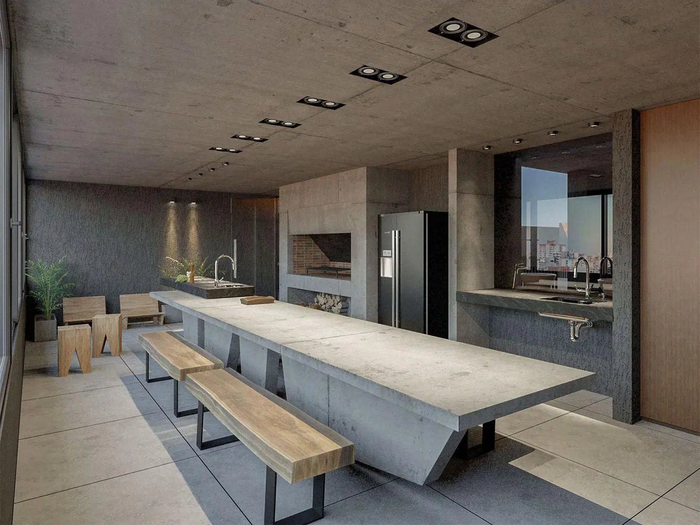 Departamento de 2 dormitorios con patio, losa radiante y amenities 5