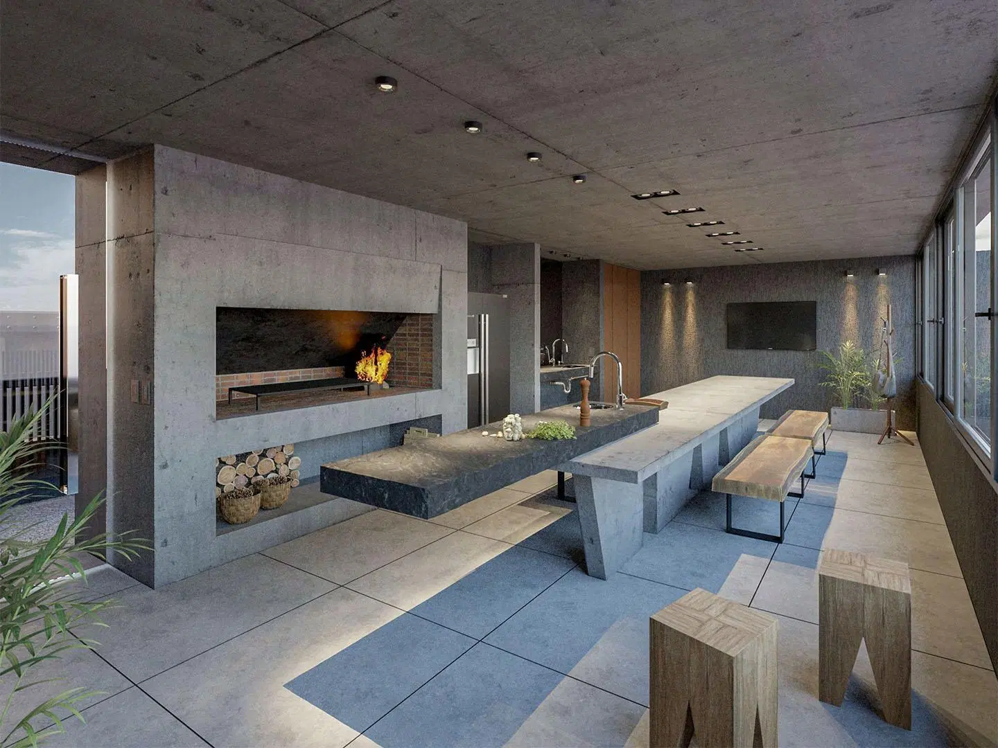 Departamento de 2 dormitorios con patio, losa radiante y amenities 2