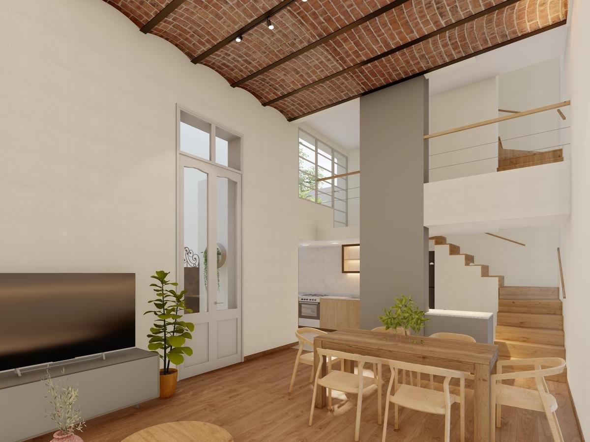 Foto de Casa de pasillo reciclada de 2 dormitorios, imagen 5