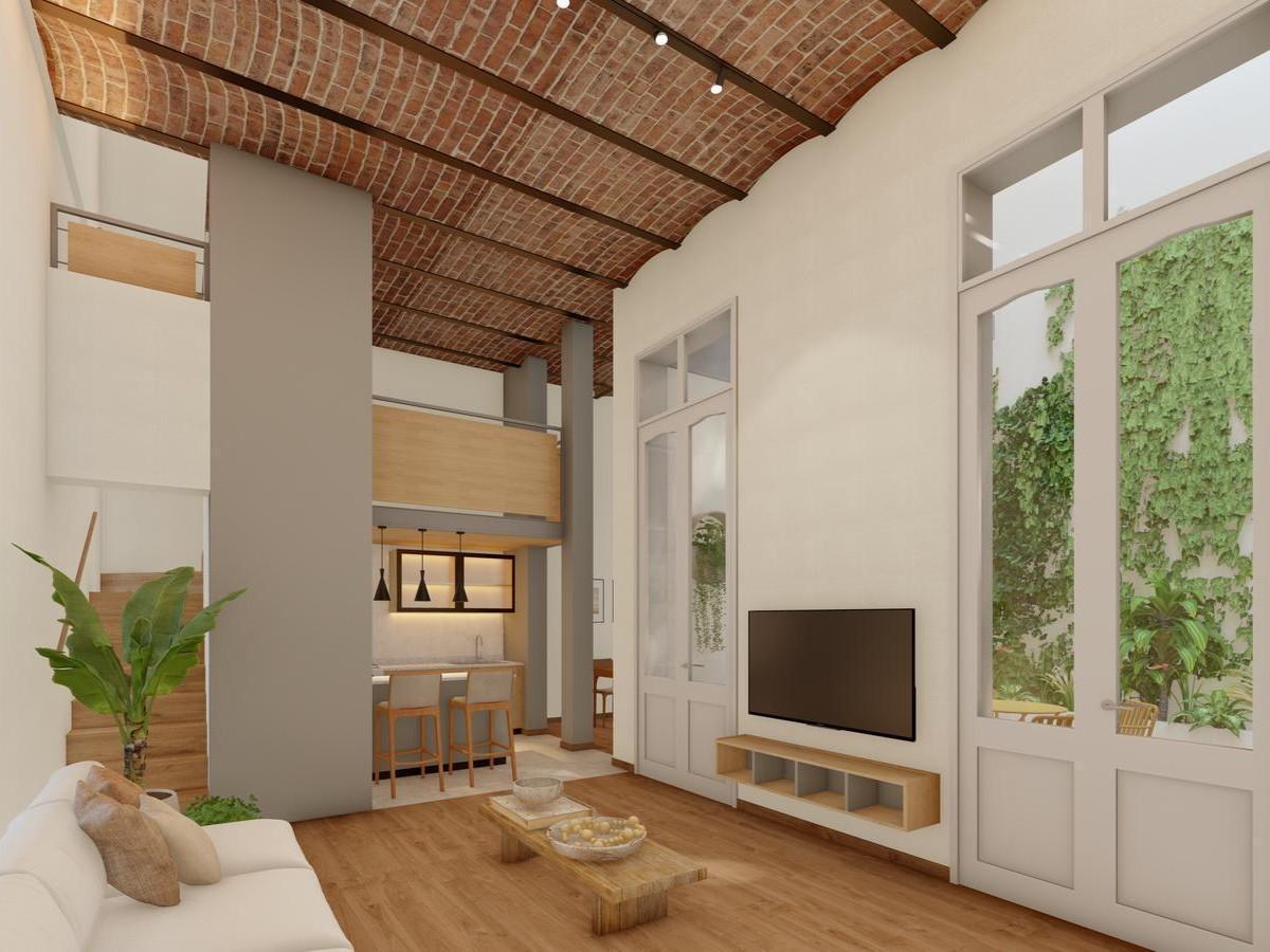 Foto de Casa de pasillo reciclada de 2 dormitorios, imagen 2