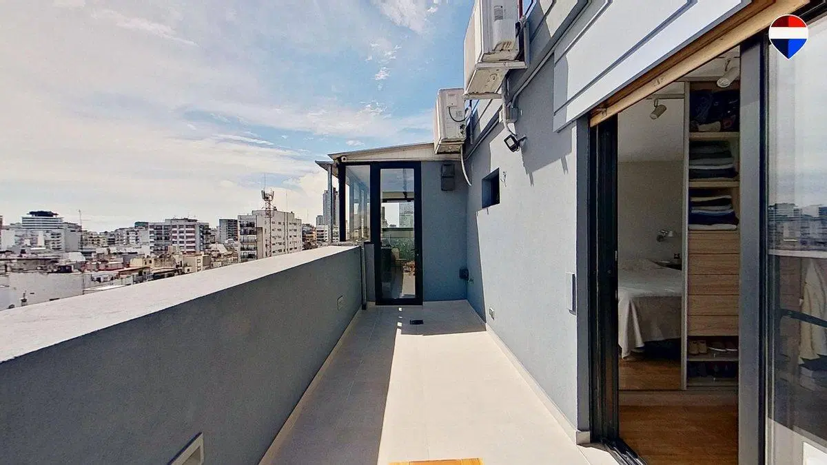 Vende 2 ambientes con balcon terraza en Palermo 3