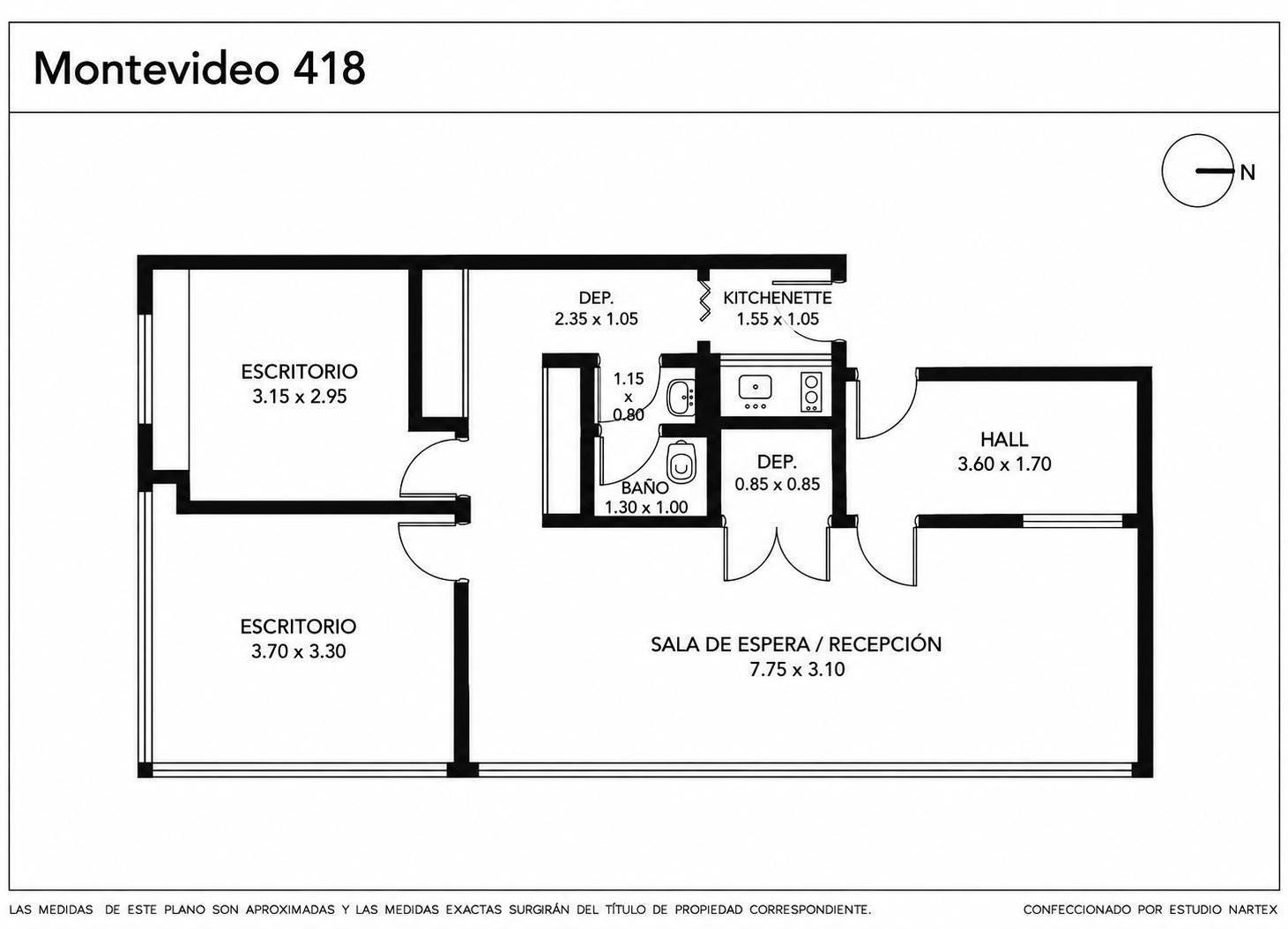 Foto de Venta departamento 3 ambientes al frente apto profesional oficina o, imagen 5