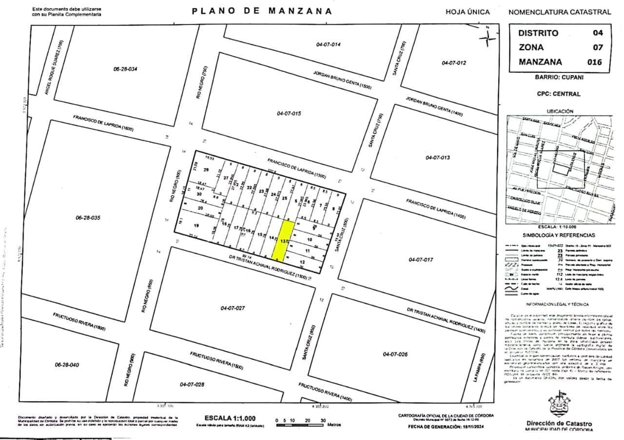 Foto de TERRENO EN VENTA SOBRE CALLE ACHAVAL RODRIGUEZ - IDEAL PARA COCHERAS, imagen 1