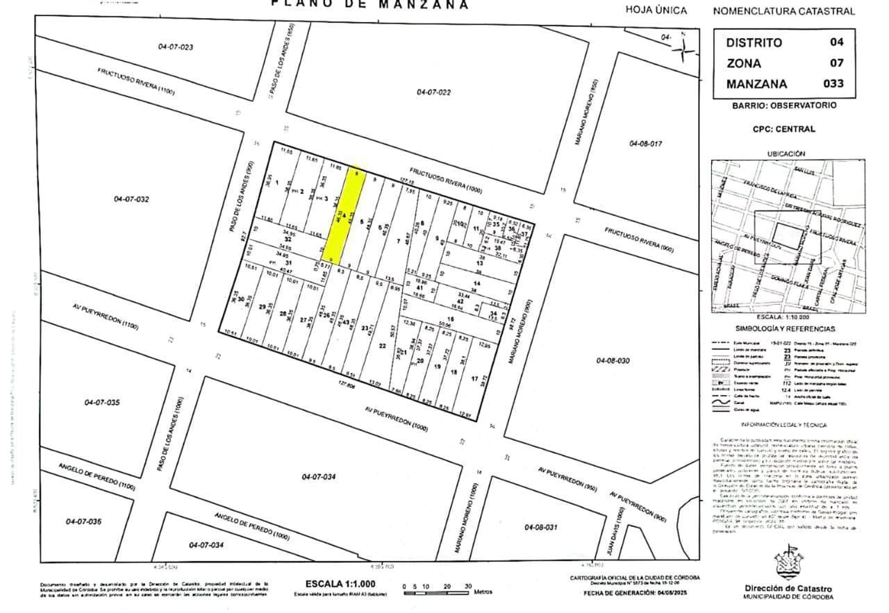 Foto de TERRENO EN VENTA ZONA TRIBUNALES II- BARRIO OBSERVATORIO-, imagen 5