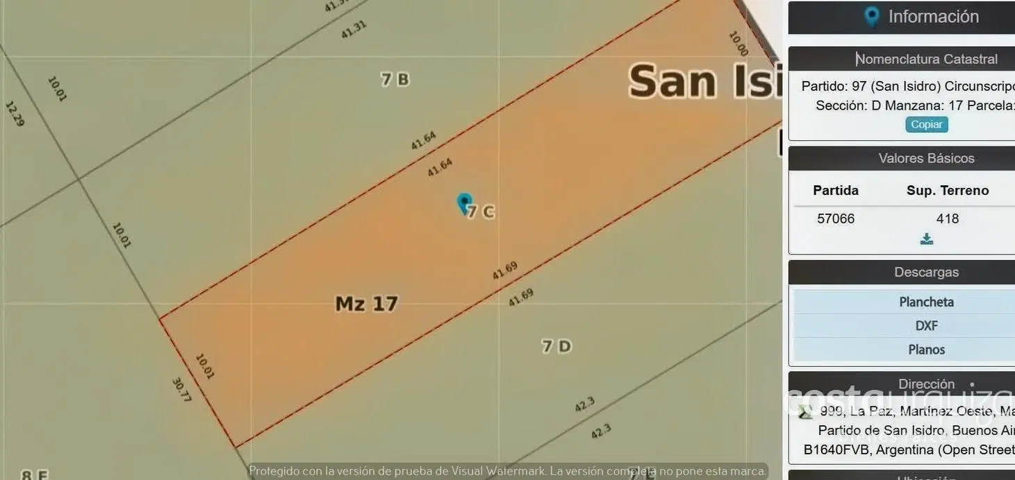 Terreno 418 m2 en el alto de Martínez. 4