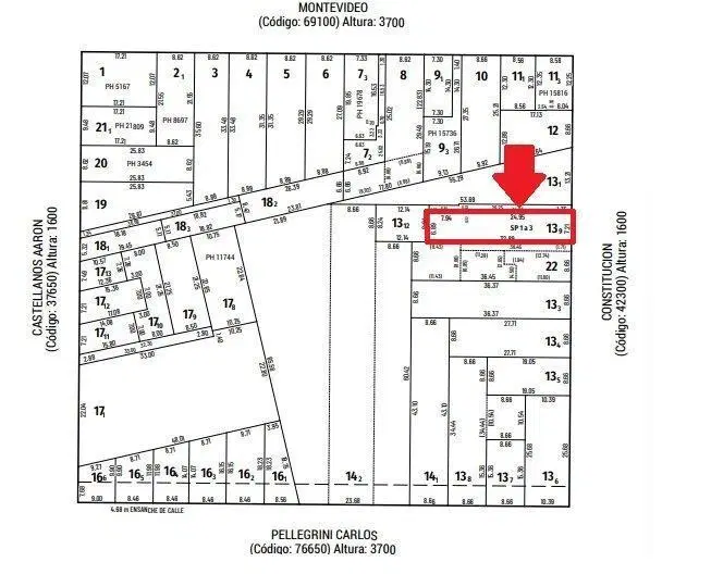 VENTA TERRENO - CONSTITUCIÓN 1600 - ECHESORTU 3