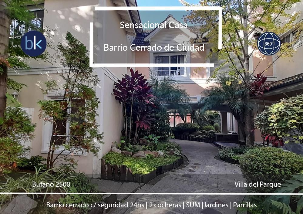 VENTA Sensacional Casa con Seguridad   Verde  Cocheras  áreas comunes de recreación   --