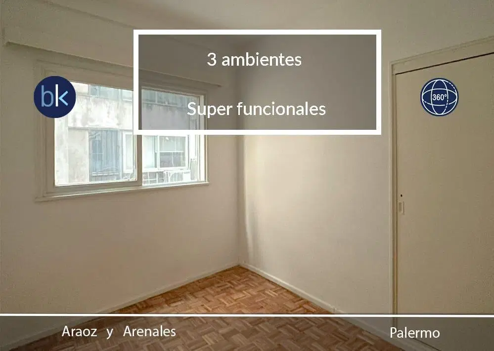 VENTA  -  3 ambientes compactos y funcionales!   Super ubicacion en Palermo 3