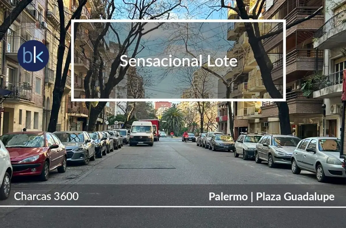 Venta - Imperdible Lote en una de las mejores zonas de Palermo . 1.157 m2 VENDIBLES. 2