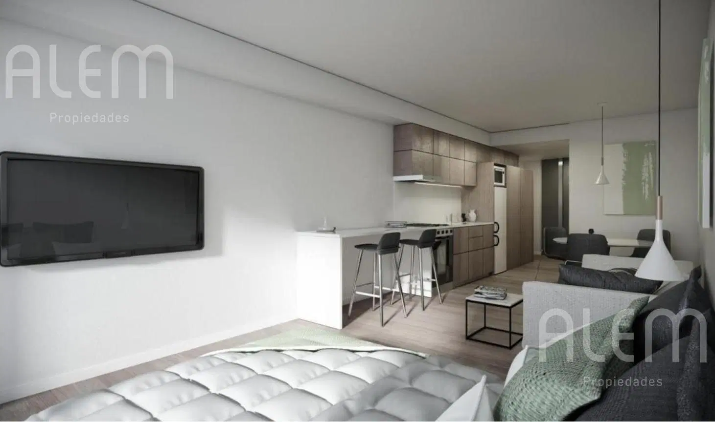 Venta monoambiente a estrenar en Belgrano 4