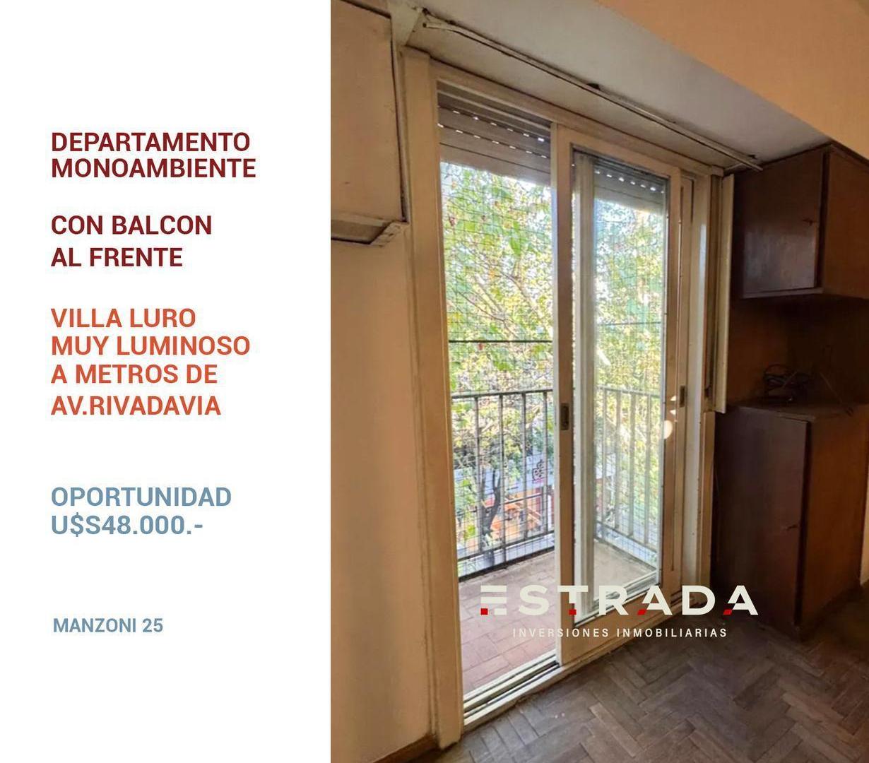 Foto de Departamento Monoambiente con Balcón al Frente , Villa Luro, imagen 4