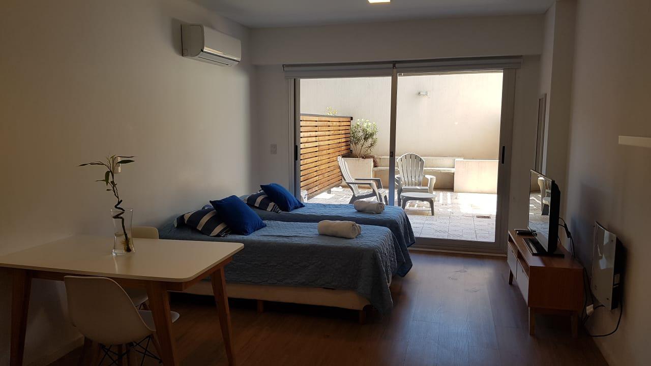 Departamento monoambiente con patio propio en alquiler temporal - Palermo Hollywood