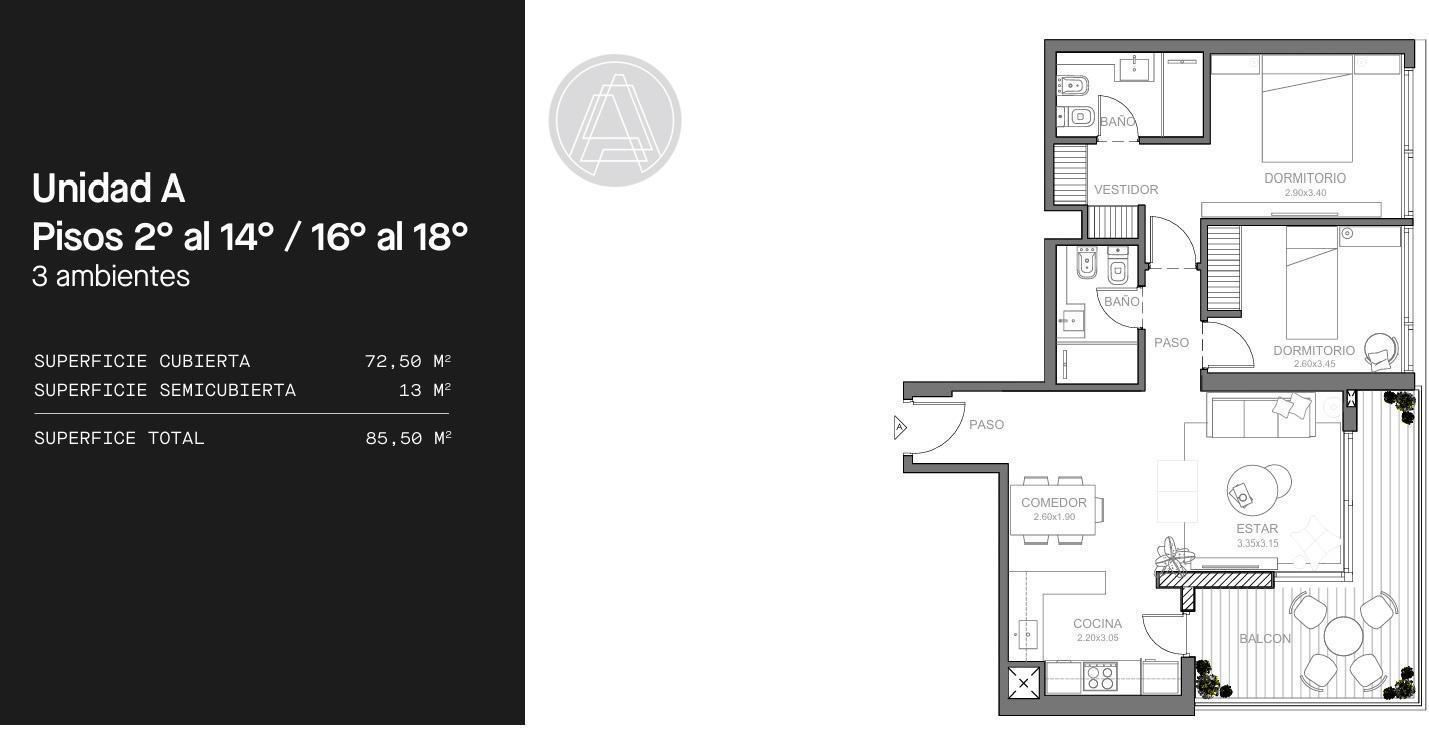 Foto de Departamento 4 ambientes en venta - Emprendimiento Aera General Paz, imagen 3