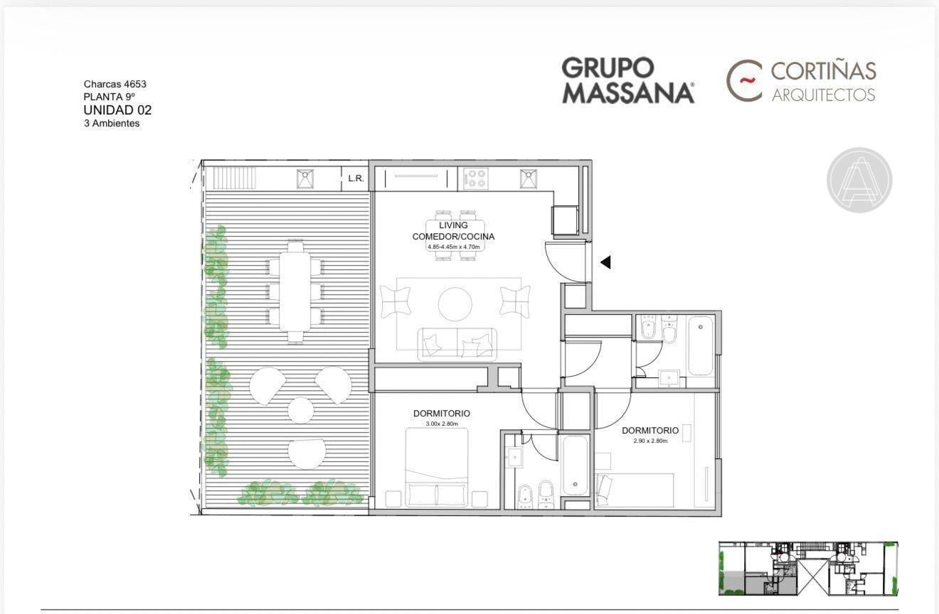 Foto de Departamento 3 ambientes con terraza a estrenar en venta - Live Soho, imagen 4