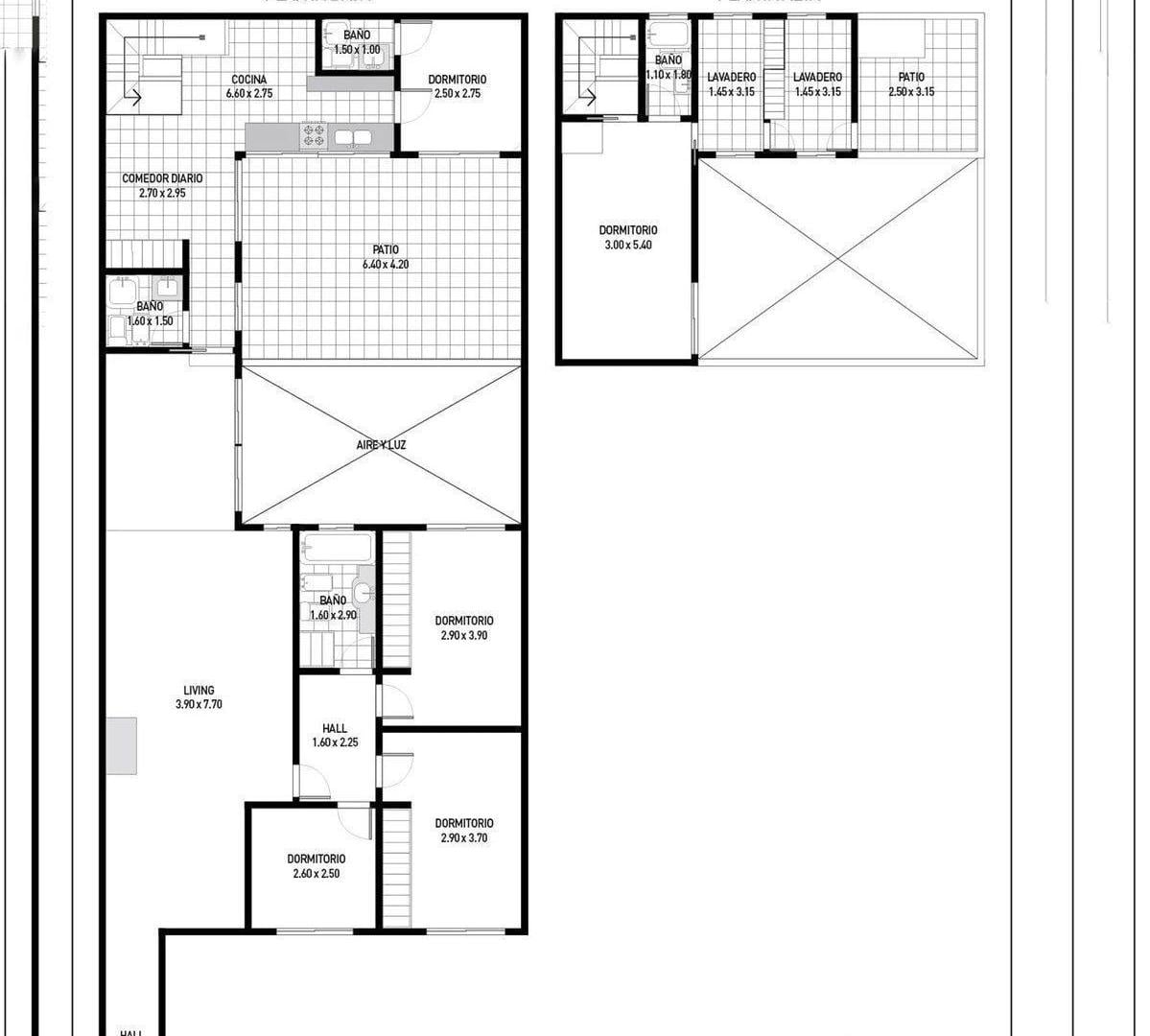 ALQUILER 6 amb tipo casa, 2 patios y dep, Belgrano