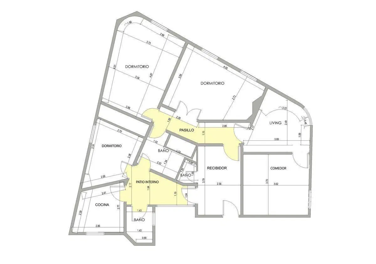 VENTA - DEPTO 4 AMB DE ÉPOCA - ALMAGRO 3