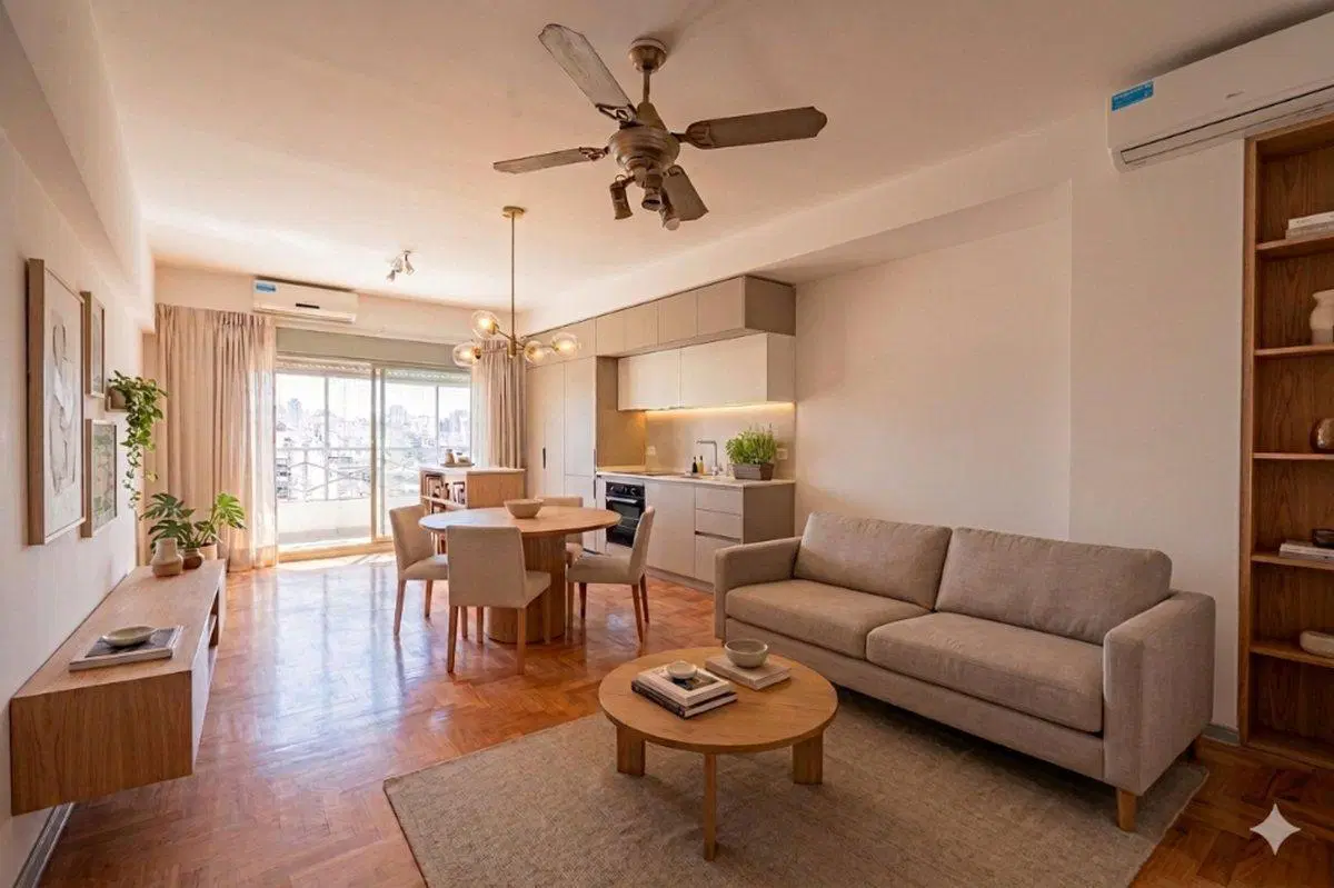 Venta- semipiso 2 amb. con toilette y garage. 3
