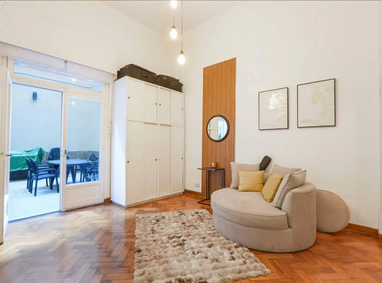 VENTA DEPARTAMENTO BALVANERA 3 AMB  PATIO DE 45 M 4