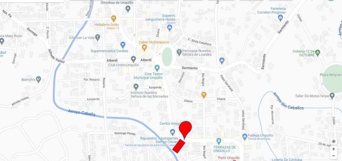 Vende Terreno en Unquillo Sobre Av San Martín 1