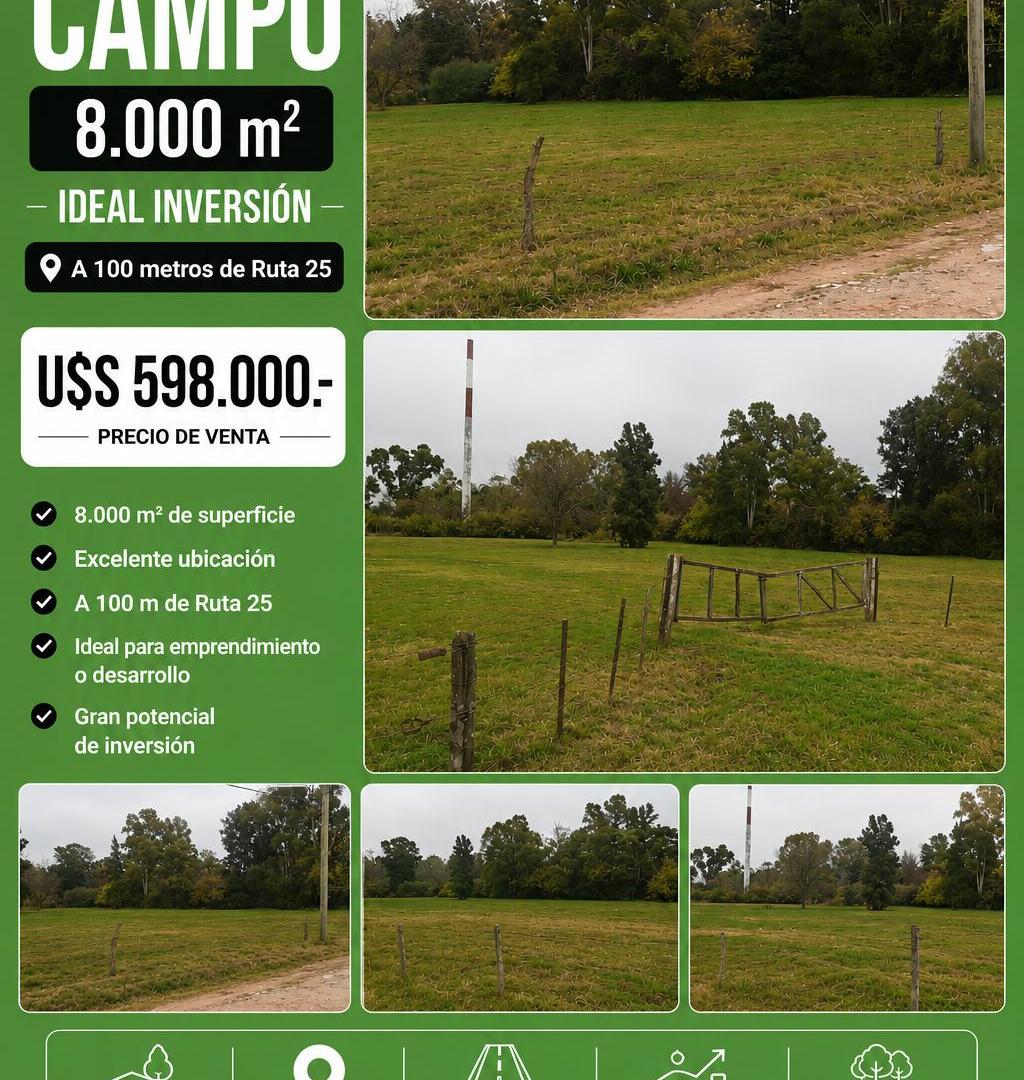Foto de venta campo ideal inversor el tambo pilar, imagen 2