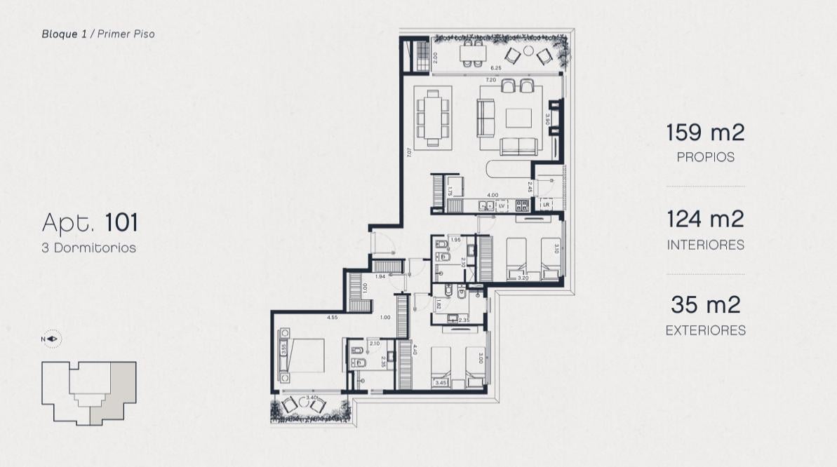 Foto de Apartamento en Venta Pausa Montoya | 3 Dormitorios | Balcón | Playa, imagen 2