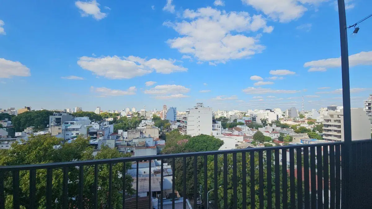 Villa Ortuzar, Luminoso Monoambiente c/amplio Balcón con Parrilla y Vista Panorámica 5