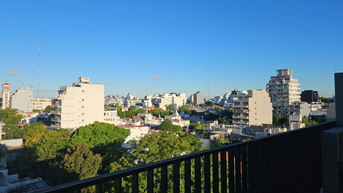 Villa Ortuzar, luminoso Monoambiente c/amplio balcón con parrilla y vista panorámica 4