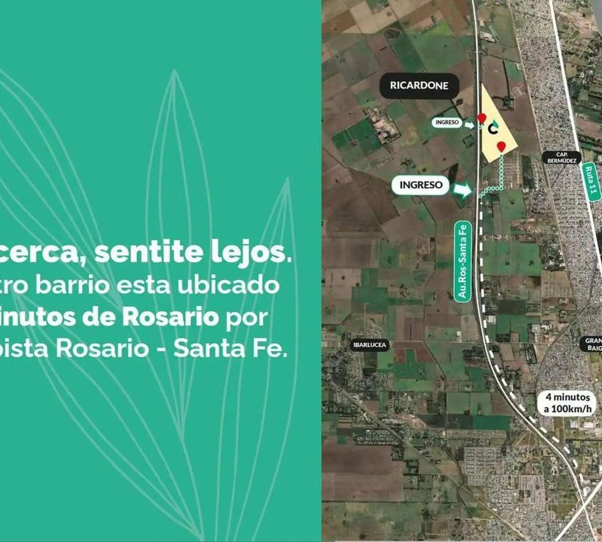 Foto de VENTA LOTES EN BARRIO "CERCANO" A SOLO 4 MINUTOS ROSARIO!, imagen 1