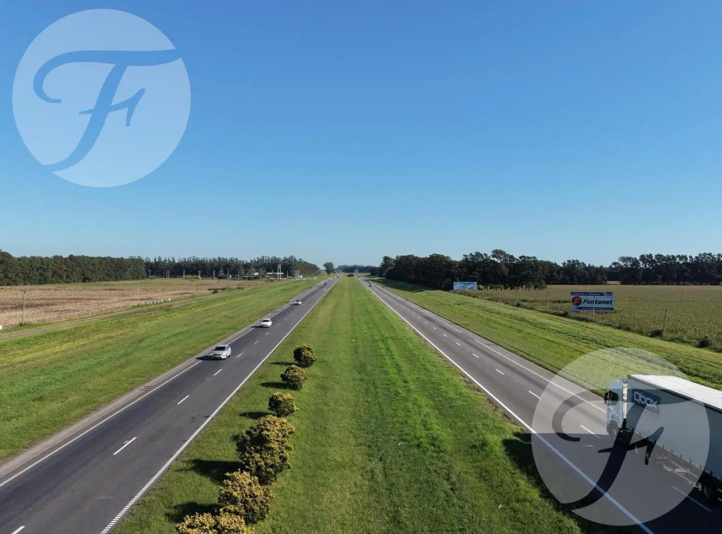 Venta de fracción en Baradero sobre Ruta 9 - 25 ha agrícolas con mejoras - 350m lineales sobre Ruta 2
