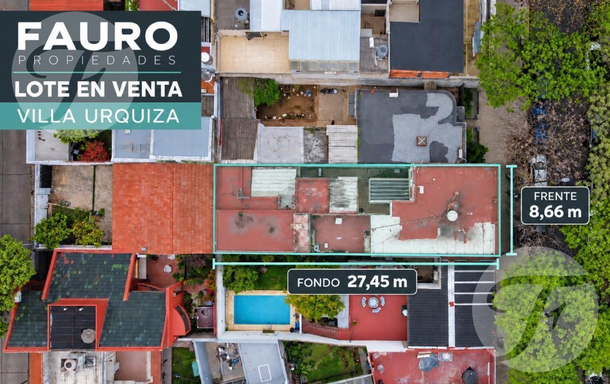 Foto de TERRENO EN VILLA URQUIZA | 238 M² | POTENCIAL PARA DESARROLLO, imagen 1