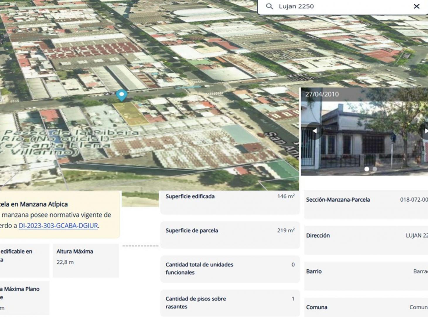 Foto de Venta Lote o casa a refaccionar, Barracas, imagen 1