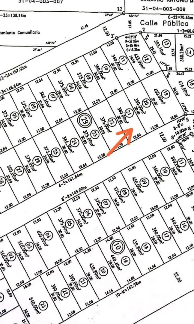 VENTA TERRENO 360 MTS ZONA SUR TEJAS 2 4