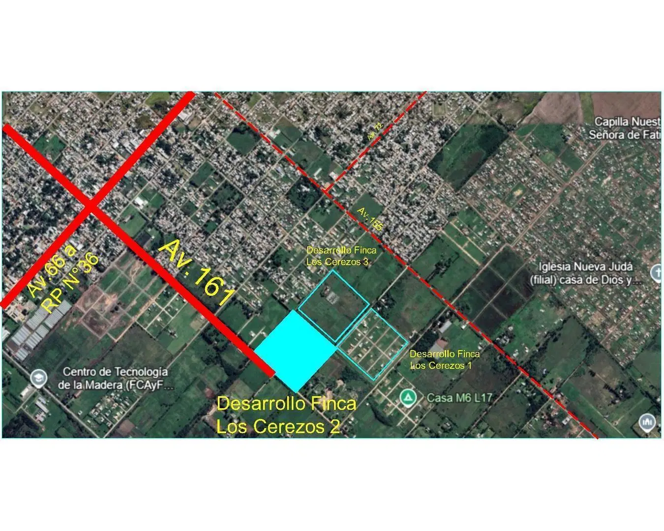 Terreno en venta en Finca Los Cerezos II en Los Hornos 2