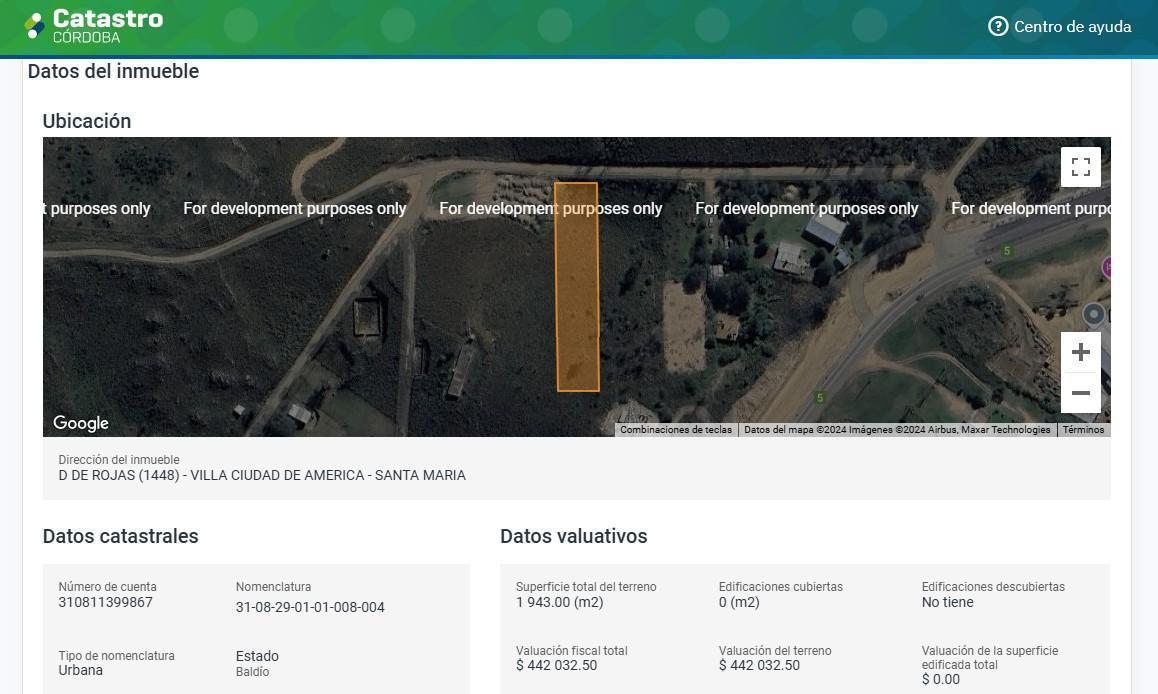 Foto de Venta Terreno de 1.943m2 en Villa Ciudad de América, a metros de la, imagen 5