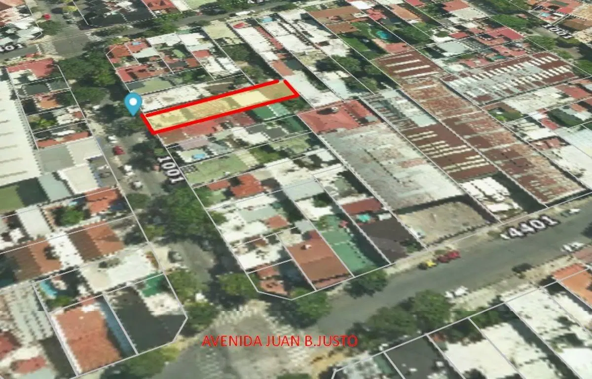 Terreno en lote de 8,66 x 40 3