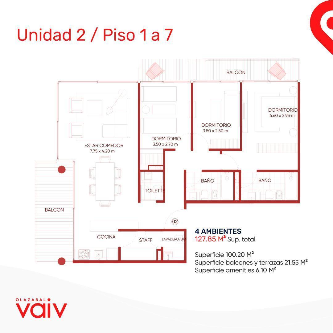 VENTA DEPARTAMENTO BELGRANO 4 AMB