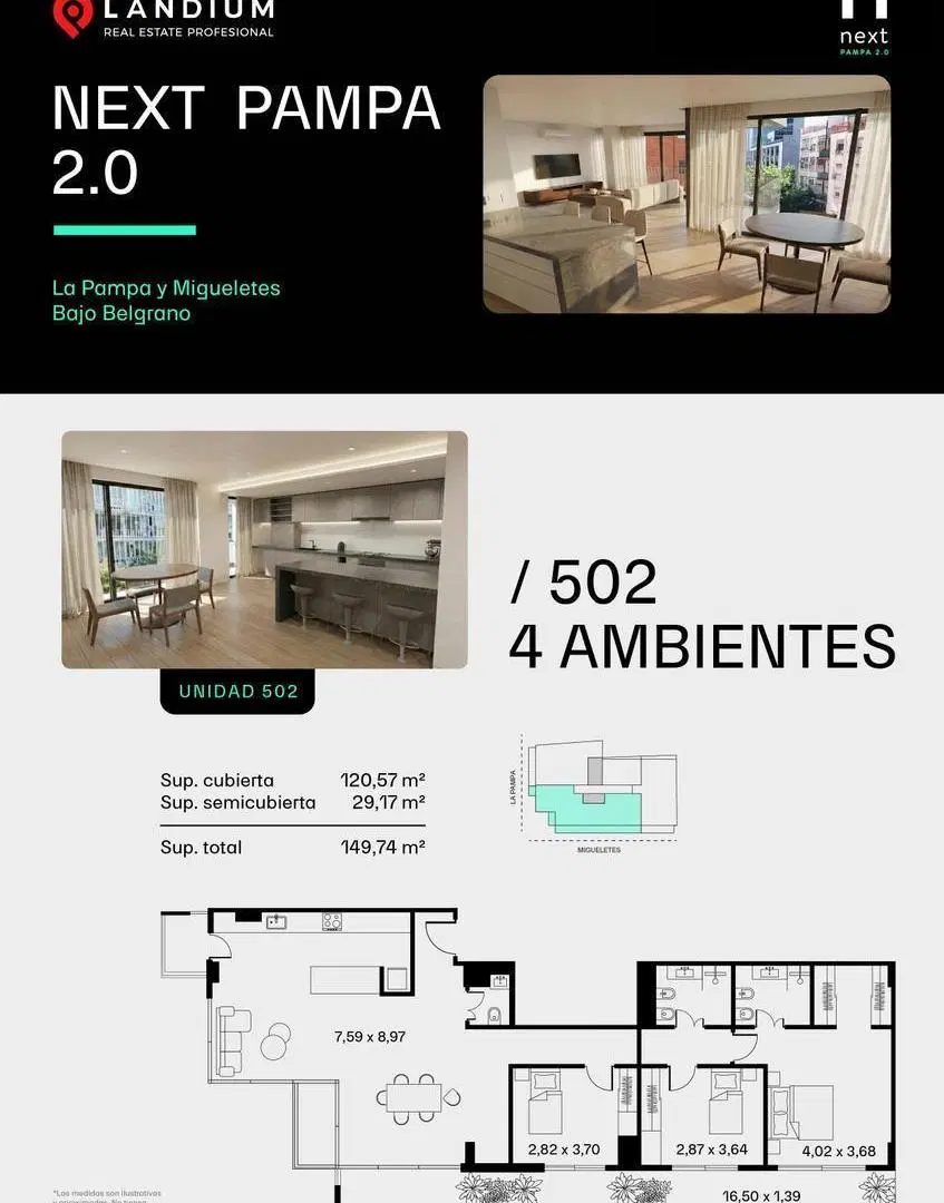 VENTA DEPARTAMENTO BELGRANO 4 AMB 3