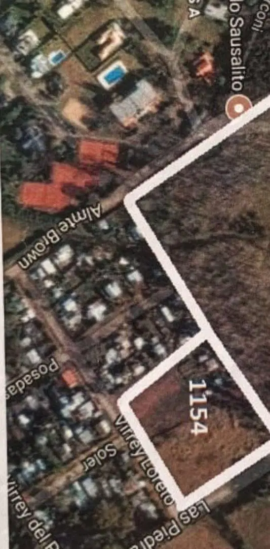 venta de terreno lote 10800 m2 en Sausalito, Pilar 5