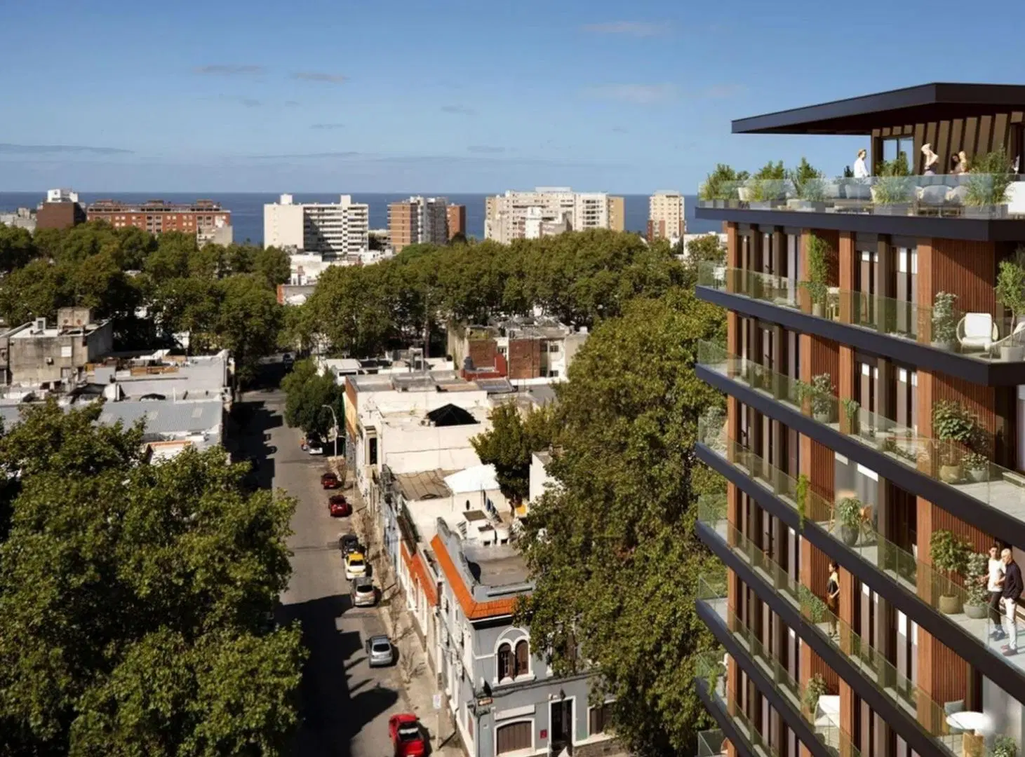 Dos dormitorios con gran terraza al frente 5